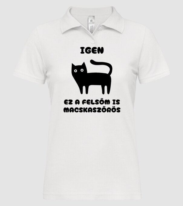  minta fehér pólón
