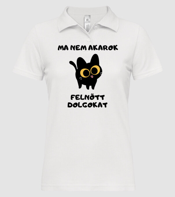  minta fehér pólón