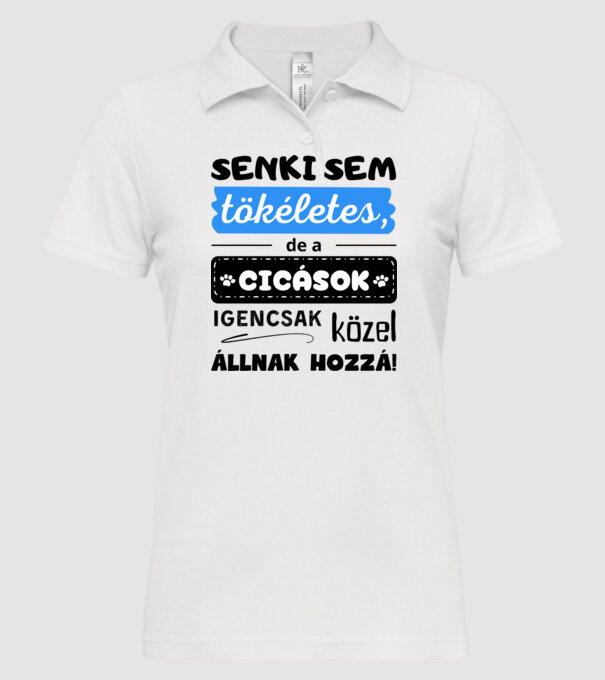  minta fehér pólón