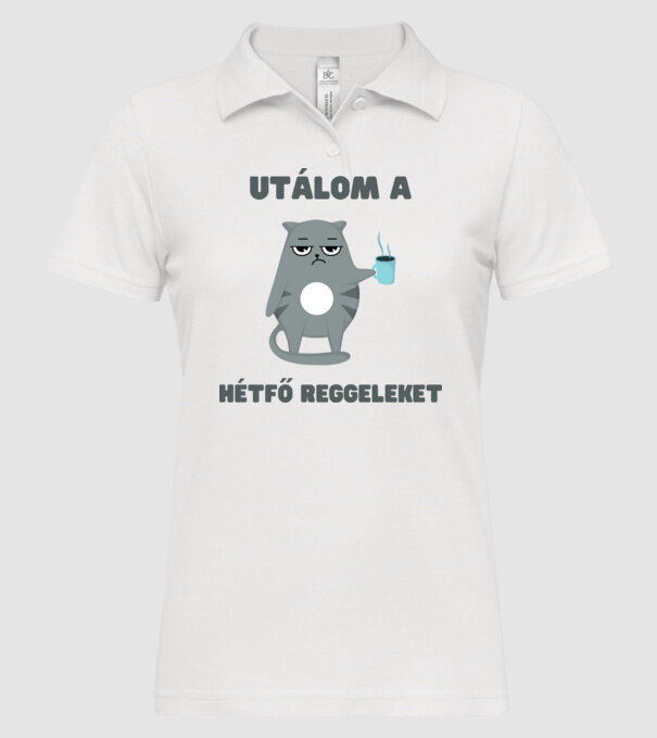  minta fehér pólón