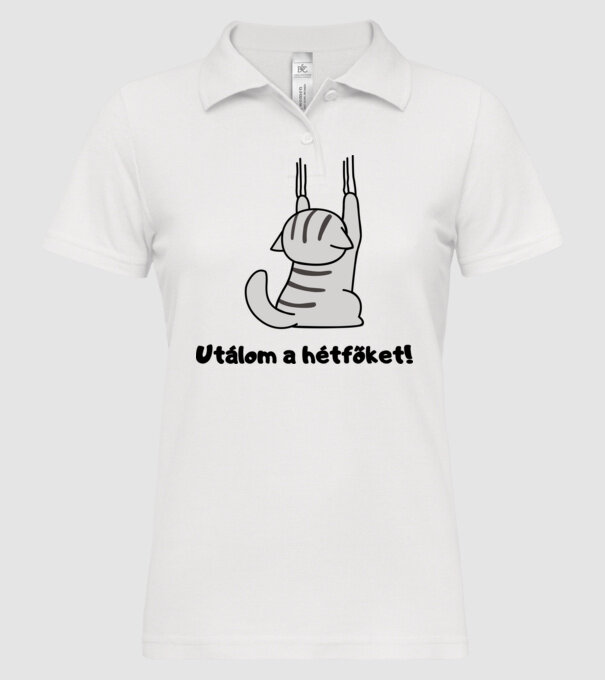  minta fehér pólón