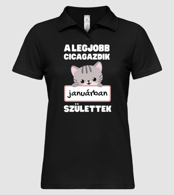  minta fekete pólón