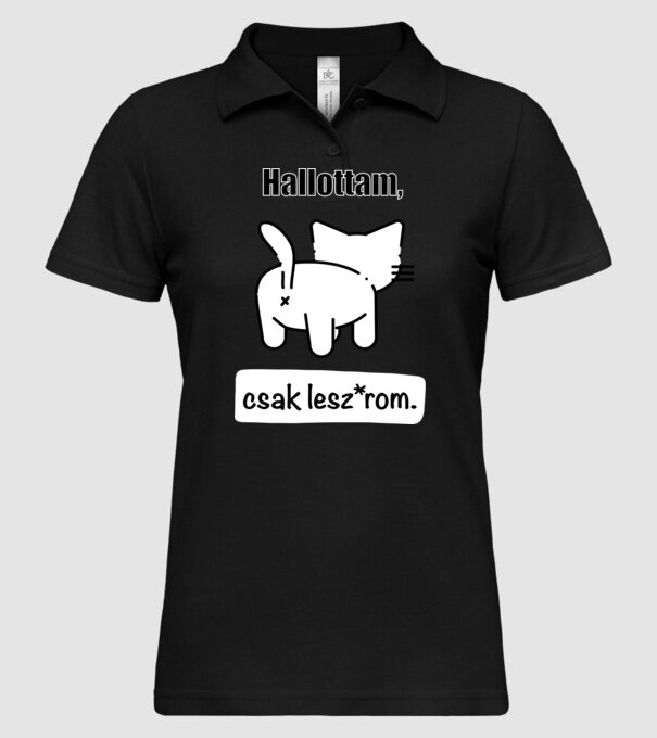  minta fekete pólón