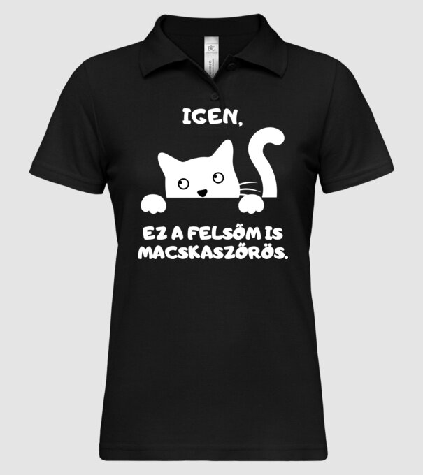  minta fekete pólón