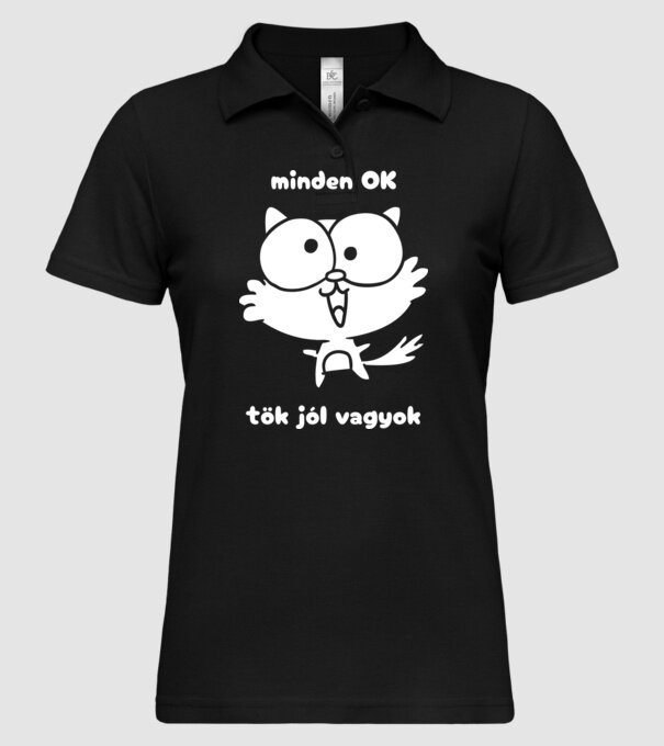 minta fekete pólón
