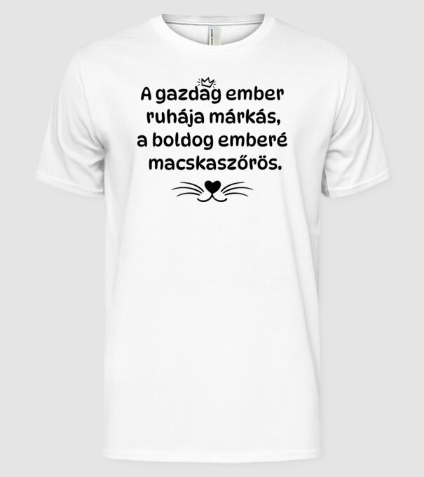  minta fehér pólón