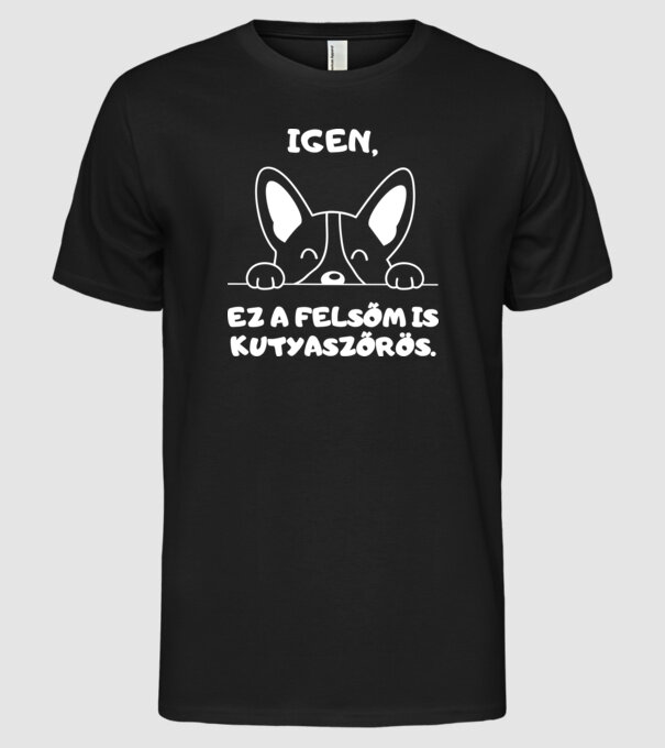  minta fekete pólón