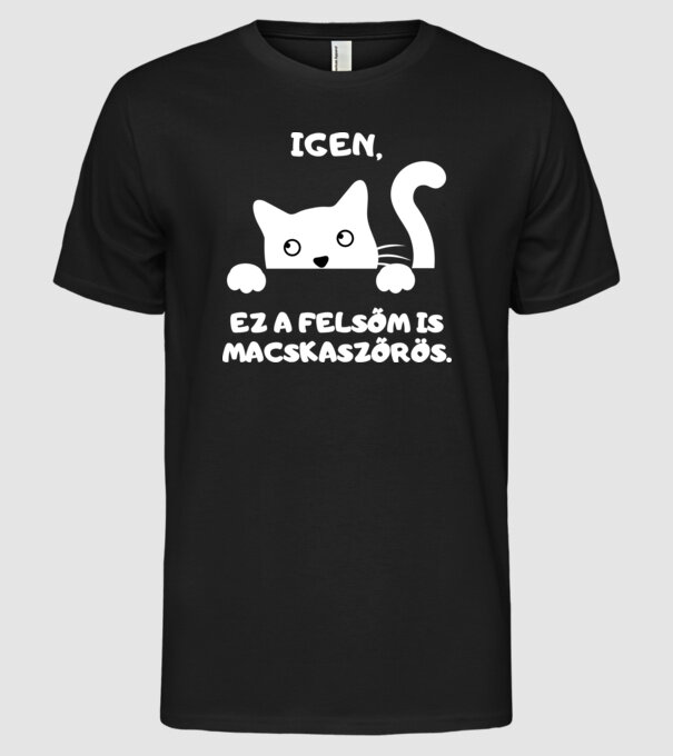  minta fekete pólón