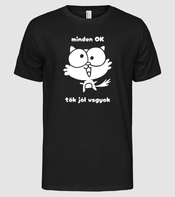  minta fekete pólón