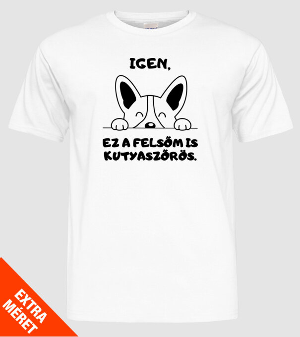  minta fehér pólón