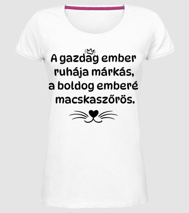  minta fehér pólón