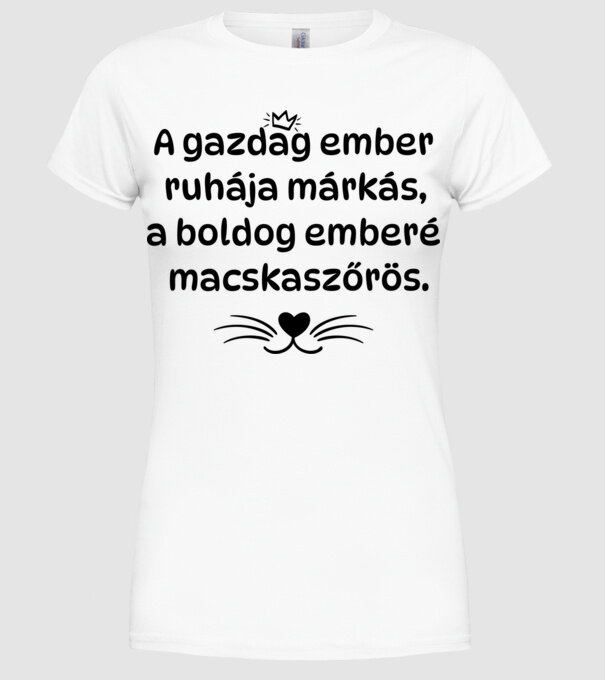  minta fehér pólón