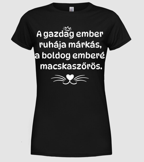  minta fekete pólón