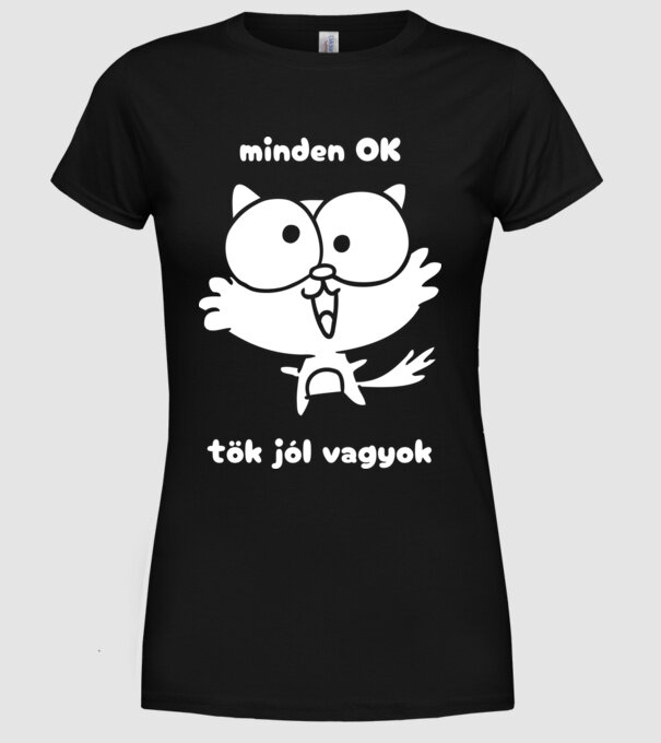 minta fekete pólón