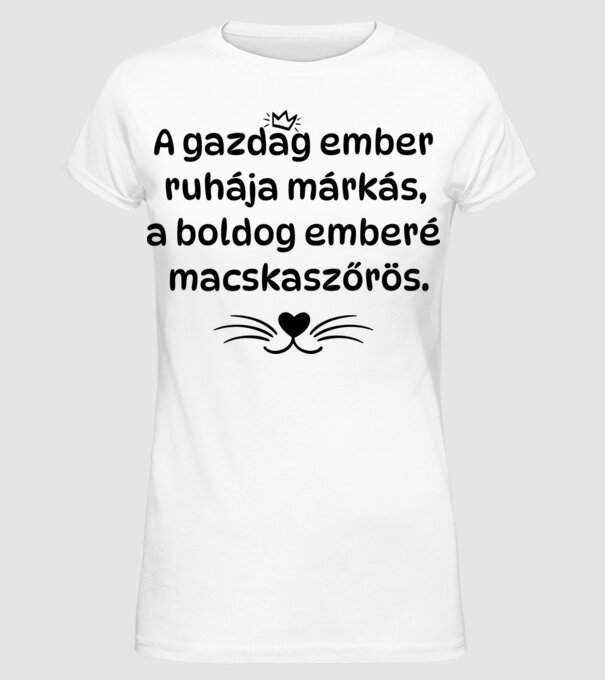  minta fehér pólón