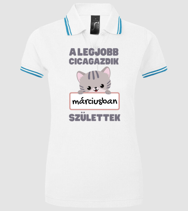  minta fehér pólón