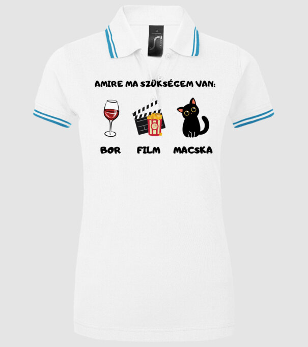  minta fehér pólón