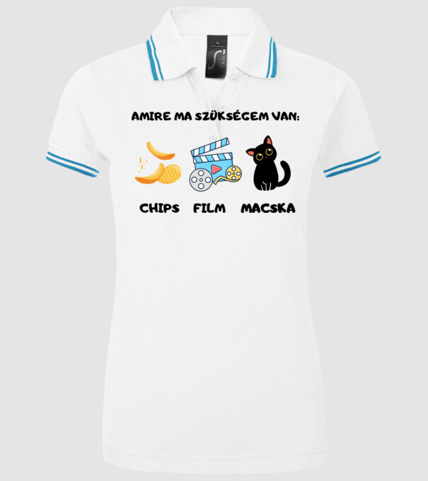  minta fehér pólón