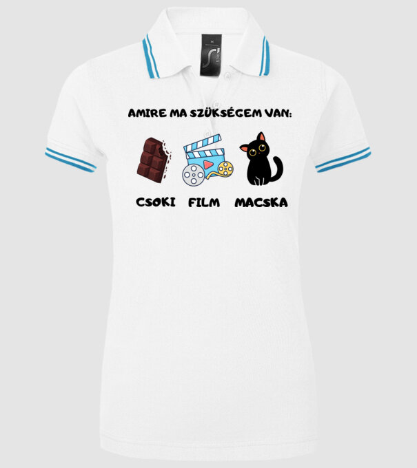  minta fehér pólón