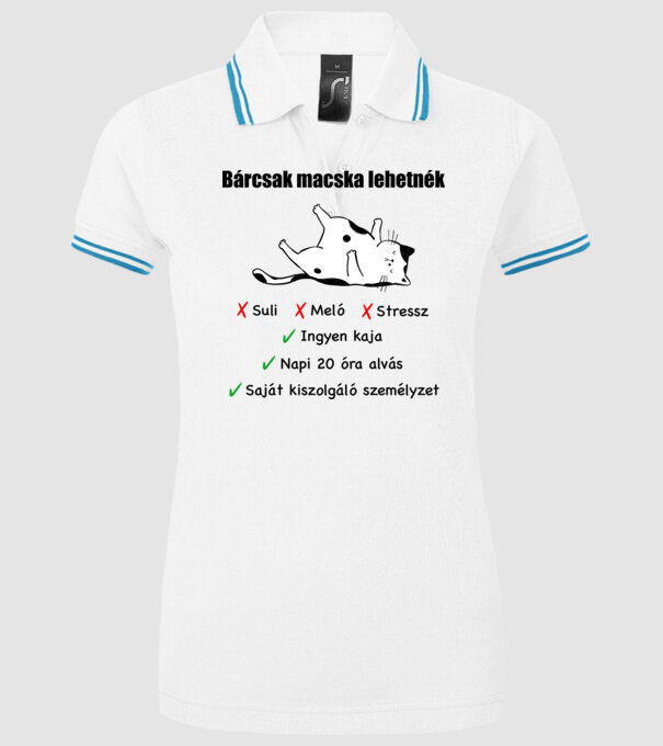  minta fehér pólón