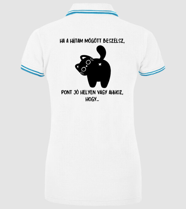 minta fehér pólón