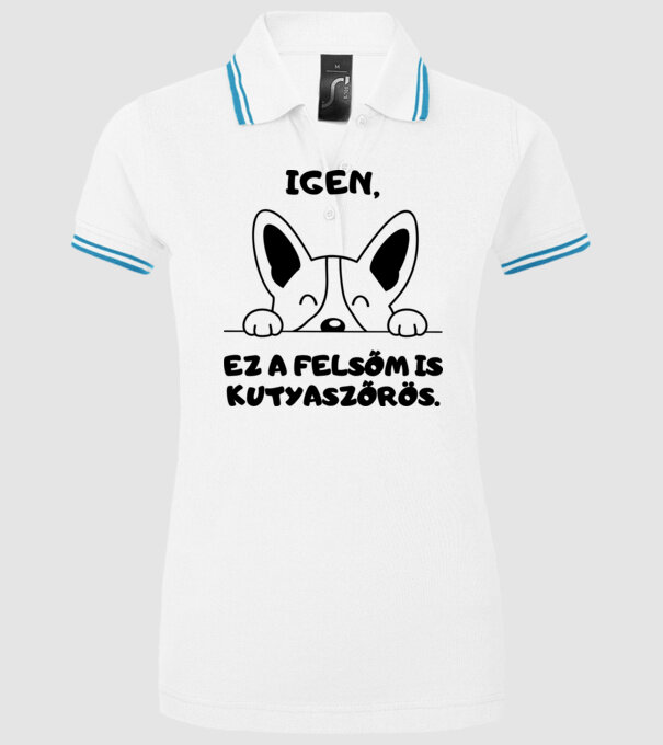  minta fehér pólón