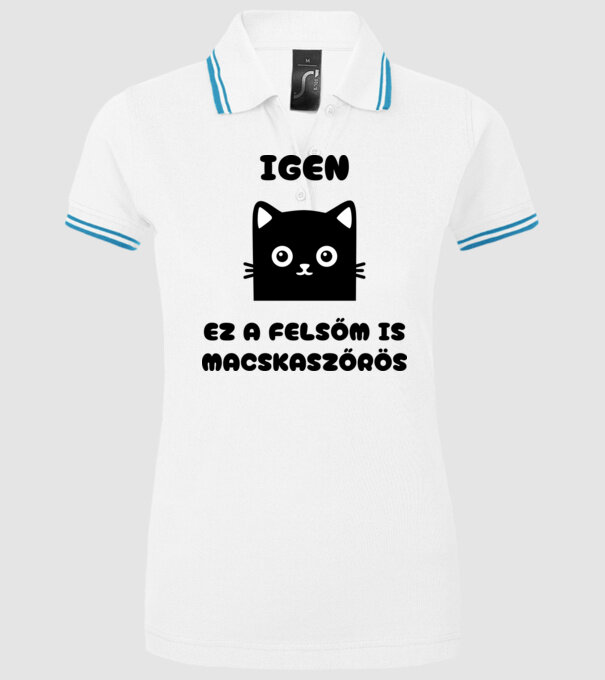  minta fehér pólón
