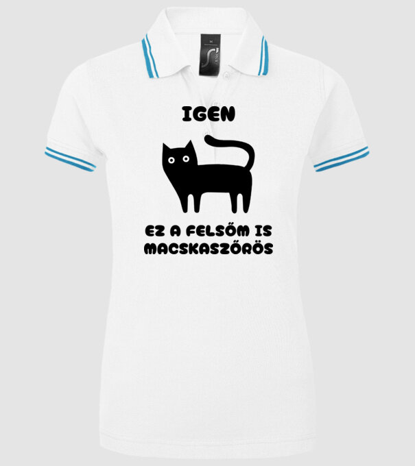  minta fehér pólón