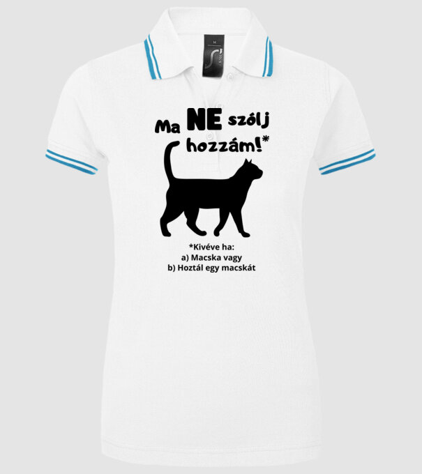  minta fehér pólón