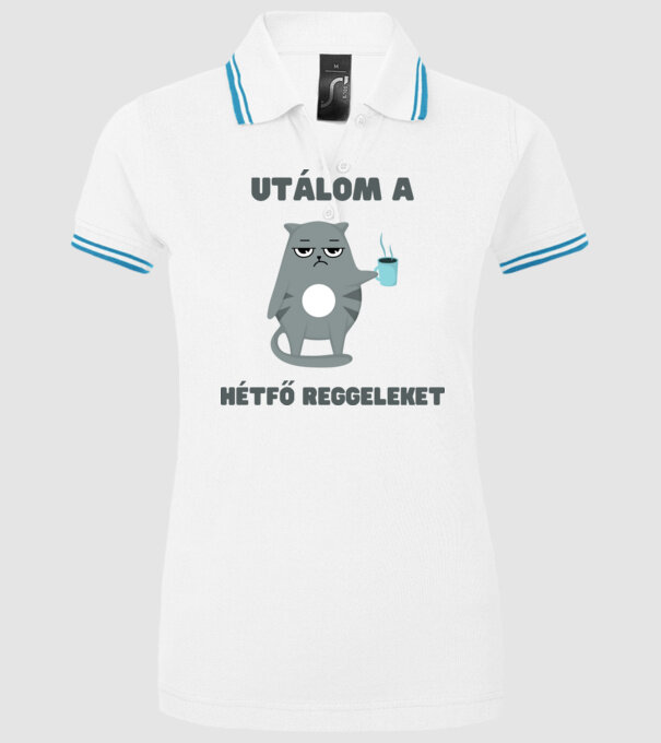  minta fehér pólón