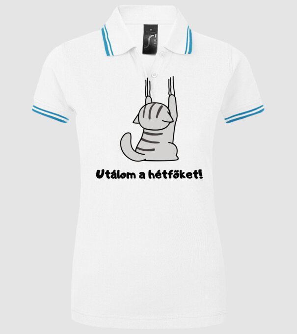  minta fehér pólón