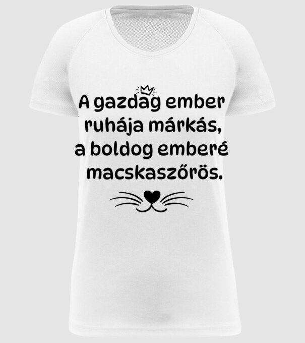  minta fehér pólón