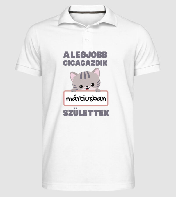  minta fehér pólón