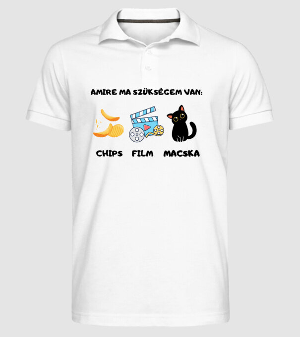  minta fehér pólón