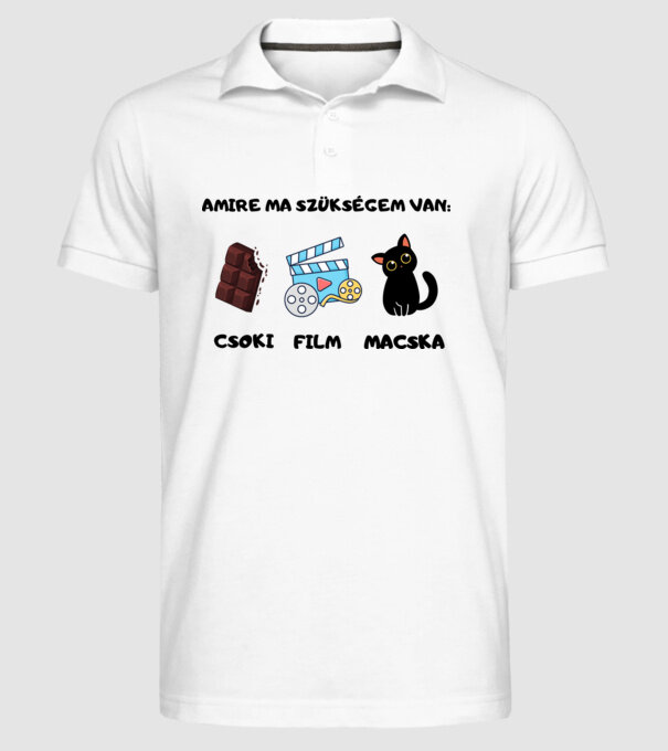  minta fehér pólón