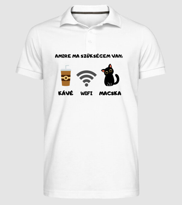  minta fehér pólón
