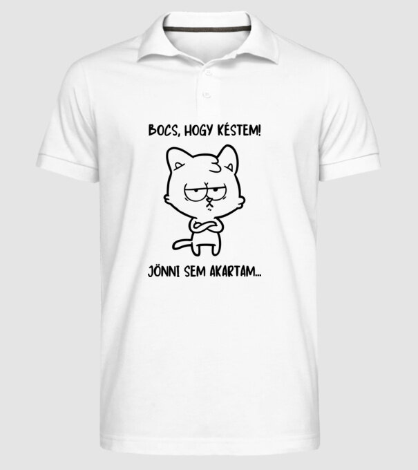  minta fehér pólón