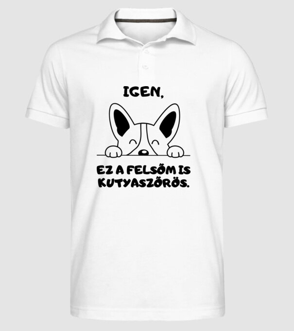  minta fehér pólón