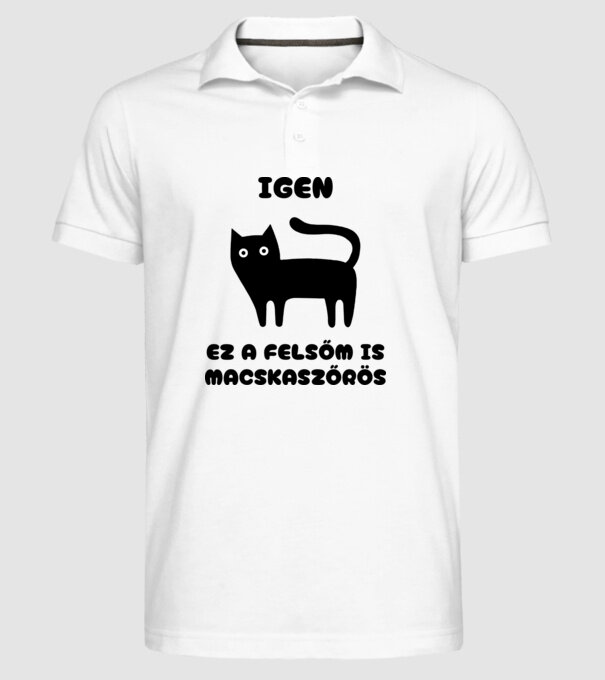  minta fehér pólón