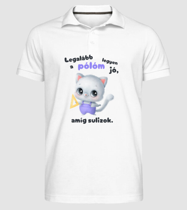  minta fehér pólón