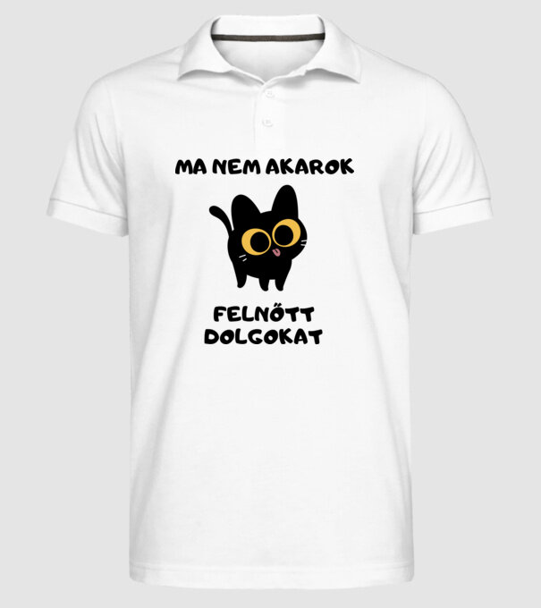  minta fehér pólón