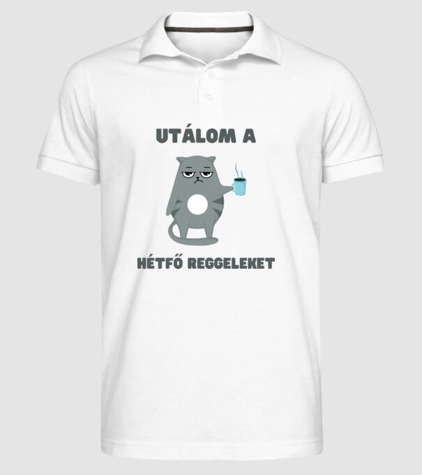  minta fehér pólón