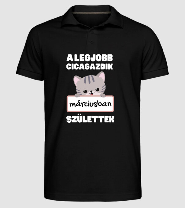  minta fekete pólón