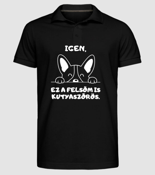  minta fekete pólón