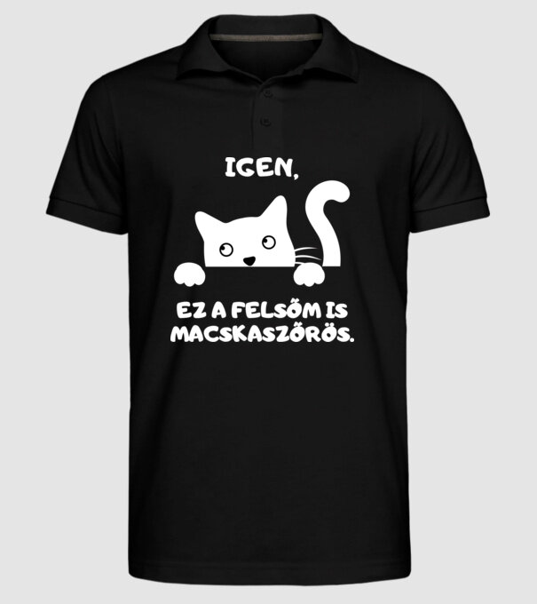  minta fekete pólón