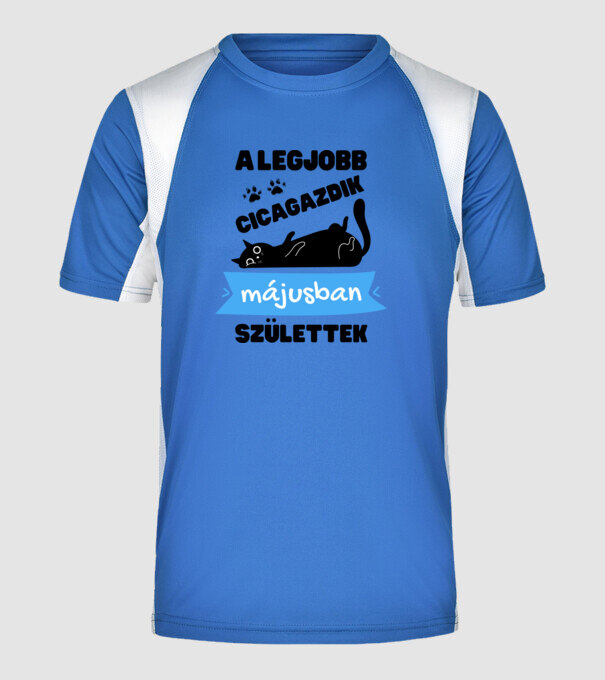  minta királykék pólón