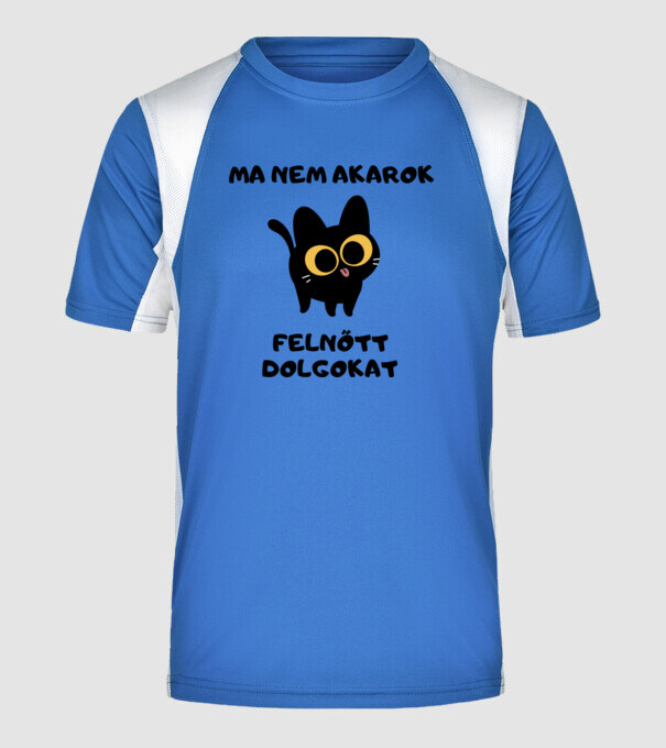  minta királykék pólón
