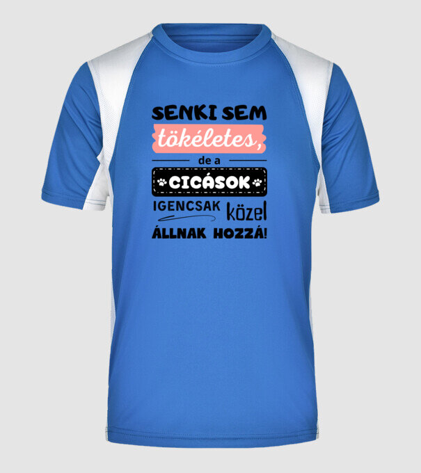  minta királykék pólón