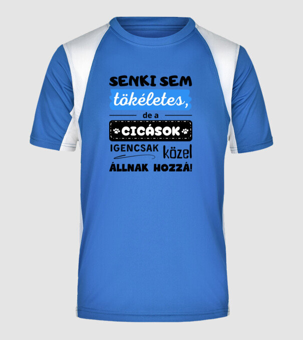  minta királykék pólón