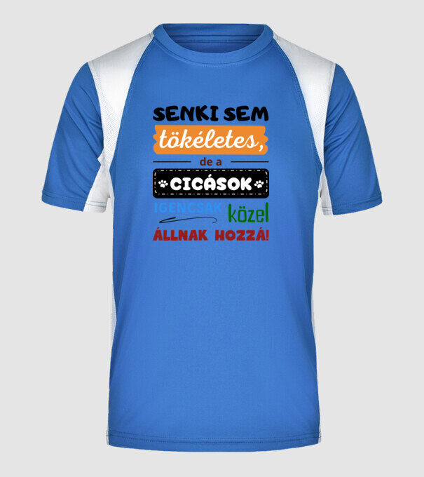 minta királykék pólón